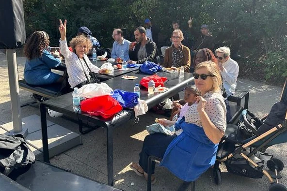 Accueillis et bénévoles du "bagage du canal" au Parc Zoologique de Paris